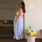 Robes deux pièces : Robe Femme Été Ensemble Jupe in Bleu van Seroa
