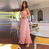 Robes deux pièces : Robe Femme Été Ensemble Jupe in Rose van Seroa