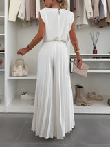 Tenues : Ensemble Femme Fluide 2 Pièces : Pantalon Large & Top Sans in van Seroa