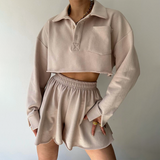 Vêtements pour femmes : Pull Femme Oversize Coton in Crème ivoire van Seroa