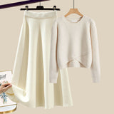 Ensembles pour femmes : Pull Femme Chic Original in ENSEMBLE - Beige van Seroa