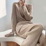 Ensembles de deux pièces : Ensemble Femme Élégant Décontracté Tricot Côtelé in van Seroa