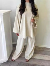 Vêtements pour femmes : Ensemble Femme Velours Côtelé in Blanc van Seroa