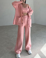 Ensembles et Tenues : Cardigan Femme Tricot Ensemble Confortable in van Seroa