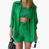 Ensembles pour femmes : Ensemble Femme Élégant Décontracté in Vert van Seroa
