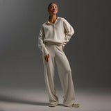 Autumn Collection : Ensemble Femme Décontracté Hiver in Beige van Seroa