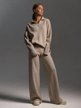 Autumn Collection : Ensemble Femme Décontracté Hiver in Kaki van Seroa