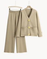 Vêtements pour femmes : Ensemble Femme Maille Douc Taille in Beige van Seroa