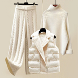 Ensemble pour femmes : Ensemble Femme Gaze Coton Laine Tricot in XXL van Seroa