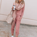 Autumn Collection : Jogging Femme Décontracté Ensemble Deux in van Seroa