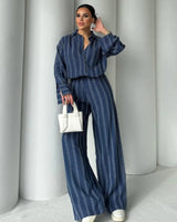 Vêtements de détente : Ensemble Femme Ample Lounge Vêtements in Bleu van Seroa