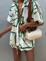 Ensembles de vêtements : Short Femme Casual Polyester Imprimé in van Seroa