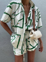 Ensembles de vêtements : Short Femme Casual Polyester Imprimé in van Seroa