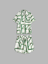 Ensembles de vêtements : Short Femme Casual Polyester Imprimé in van Seroa