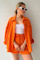 Vêtements pour femmes : Ensemble Femme Tailleur Vêtements in Orange van Seroa
