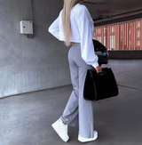 Costumes pour femmes : Pantalon Fluide Femme Ensemble Tailleur in van Seroa