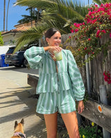 Ensembles de vêtements : Ensemble Femme Été Gaze Coton Rayé in van Seroa