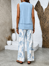 Robes décontractées : Ensemble Fluide Femme 2 Pièces Été - Top Court & Jupe Longue in van Seroa