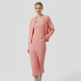 Robes : Ensemble Femme Midi Robe et Bomber Confort Look Sportif in van Seroa