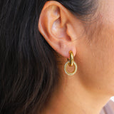 other : Boucles d'oreilles pendantes or Femme double cerceau in van Seroa