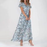 dresses : Robe Longue Femme Fluide Lin & Mousseline Estivale Élégante in van Seroa