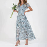 dresses : Robe Longue Femme Fluide Lin & Mousseline Estivale Élégante in van Seroa