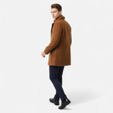 Men > Coats : Trench Homme en Laine : Col Montant Zippé, Élégance Hivernale in van Ancienne Monde