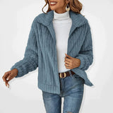 Autumn Collection : Cardigan Femme Décontracté Gilet Léger in Bleu van Seroa