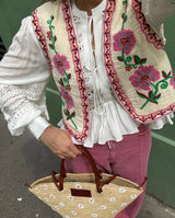 Autumn Collection : Gilet sans Manche Femme Élégant Floral Été in van Seroa