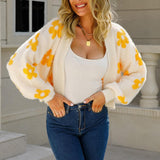 Autumn Collection : Gilet sans Manche Femme in Blanc-jaune van Seroa