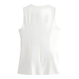 Gilets : Veste Femme Coton Blanc in van Seroa