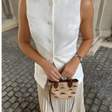 Gilets : Veste Femme Coton Blanc in van Seroa
