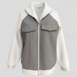 Autumn Collection : Veste Femme Polyester Col in Gris van Seroa