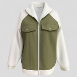 Autumn Collection : Veste Femme Polyester Col in Vert menthe van Seroa