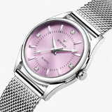 Montre Femme Luxe Dorée en Acier Inoxydable avec Diamants, Élégante et Raffinée
