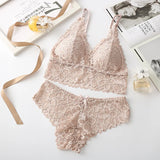 other : Ensemble Femme Lin Sous Vêtement Dentelle in Abricot M (45-65kg) van Seroa