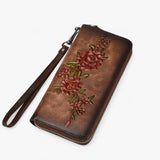 bags : Portefeuille Femme Marron - Long - Élégant et Fonctionnel in van Seroa