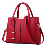 Bags : Sac à Bandoulière Emily Noir en Véritable Cuir Italien pour Femme - Media, Élégant in vin rouge van Seroa