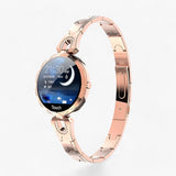 watches : Montre connectée pour femmes Argent Étanche - Montre élégante avec Cardiofréquencemètre & Tracker d'activités in Or van Seroa