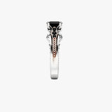 Bague en argent 925 avec diamant naturel de 1 carato