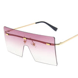 other : Lunettes de soleil oversize avec style moderne Femme in OrDoubleViolet van Seroa