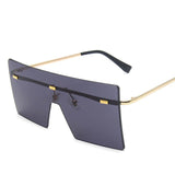 other : Lunettes de soleil oversize avec style moderne Femme in OrGris van Seroa