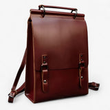 bags : Sac à dos Femme Rouge-brun - Cuir Rouge-brun in Brun rougeâtre van Seroa