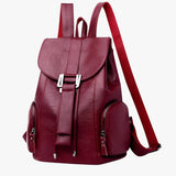 Bags : Sac à dos Grande Capacité en Cuir Véritable Noir pour Femme, Élégant et Fonctionnel in van Seroa