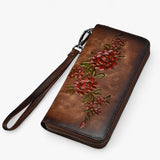 bags : Portefeuille Femme Marron - Long - Élégant et Fonctionnel in Bruin van Seroa