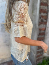 Pulls et gilets : Haut Tricoté Polyester Col En V Femme Pulls et gilets in van Seroa