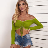Blouses et Chemises : Blouse Femme Haut Court Épaules in Aucune couleur van Seroa