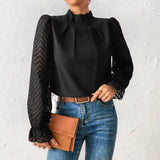 Hauts : Haut Polyvalent pour Femmes Entretien Facile Look Habillé in Noir van Seroa