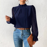 Hauts : Haut Polyvalent pour Femmes Entretien Facile Look Habillé in Bleu marine van Seroa