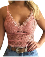 Hauts pour femmes : Haut Femme Sexy en Maille Transparen Bretelles Réglables in Rose van Seroa